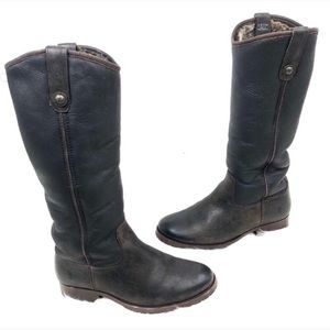 Frye Melissa Button Shearling Boots (NWOT)